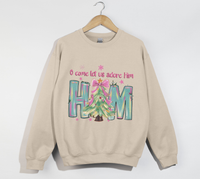 Load image into Gallery viewer, Oh Come Let Us Adore Him - Christmas Sweatshirt
