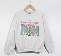 Load image into Gallery viewer, Oh Come Let Us Adore Him - Christmas Sweatshirt
