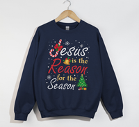 Load image into Gallery viewer, Jesus Is The Reason For The Season - Christmas Sweatshirt
