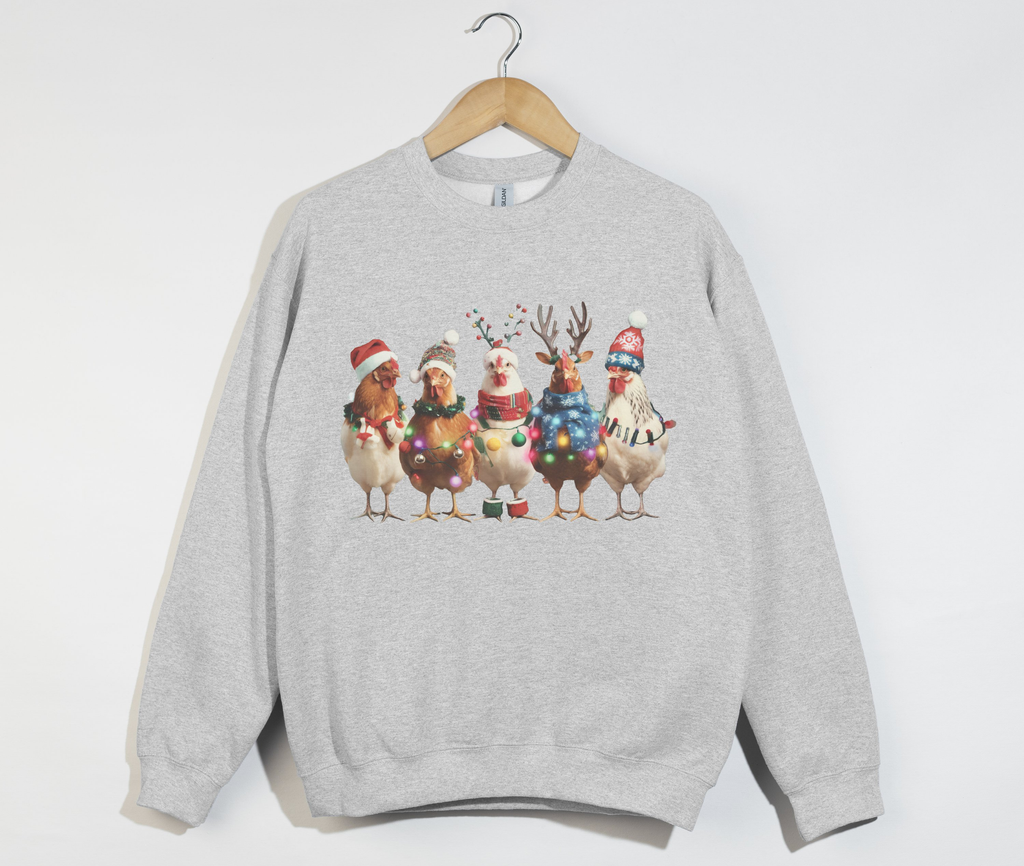 Christmas Chickens Sweatshirt