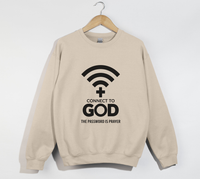 Load image into Gallery viewer, Connect To God, The Password Is Prayer - Christian Sweatshirt
