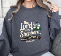 Load image into Gallery viewer, The Lord Is My Shepherd - Women&#39;s Dark Sweatshirt
