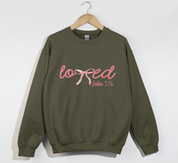 Load image into Gallery viewer, Loved - John 3:16 Christian Sweatshirt
