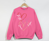Load image into Gallery viewer, Faith Love Hope - Christian Sweatshirt
