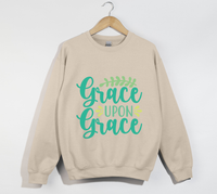 Load image into Gallery viewer, Grace Upon Grace - Christian Sweatshirt
