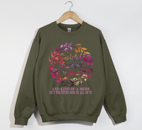 Load image into Gallery viewer, Grateful, Thankful, Blessed And Kind Of A Mess - Christian Sweatshirt
