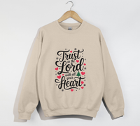 Load image into Gallery viewer, Trust In The Lord With All Your Heart - Christmas Sweatshirt
