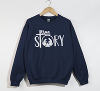 Load image into Gallery viewer, The True Story Of The Birth Of Jesus - Christian Sweatshirt
