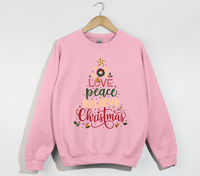 Load image into Gallery viewer, Joy Love Peace Believe Christmas - Sweatshirt
