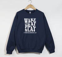 Load image into Gallery viewer, Wake Pray Slay - Christian Sweatshirt
