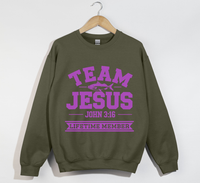 Load image into Gallery viewer, Team Jesus, Lifetime Member - Christian Sweatshirt