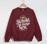 Load image into Gallery viewer, Behold, I Am Making All Things New - Christian Sweatshirt
