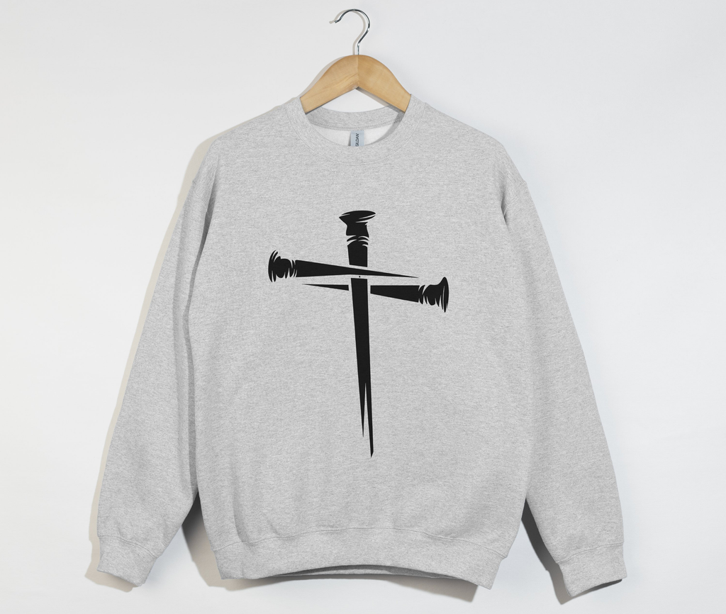 Nail Cross Design - Women's Light Sweatshirt