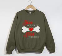 Load image into Gallery viewer, Bone Of His Bone, Flesh Of His Flesh – Christian Sweatshirt

