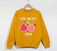 Load image into Gallery viewer, Love Never Fails - 1 Corinthians 13:8 Christian Sweatshirt
