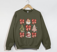 Load image into Gallery viewer, Coquette Christmas Bows - Holiday Sweatshirt
