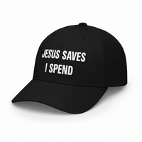 Load image into Gallery viewer, Jesus Saves, I spend Unisex Comfort Ballcap - Snap back adjustable
