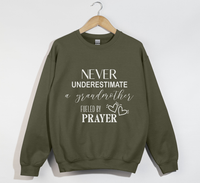 Load image into Gallery viewer, Never Underestimate A Grandmother Fueled By Prayer - Sweatshirt
