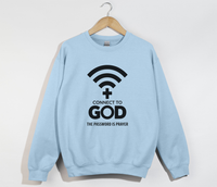 Load image into Gallery viewer, Connect To God, The Password Is Prayer - Christian Sweatshirt
