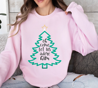Load image into Gallery viewer, Oh Come Let Us Adore Him - Christmas Sweatshirt
