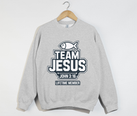 Load image into Gallery viewer, Team Jesus, Lifetime Member - Christian Sweatshirt