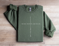 Load image into Gallery viewer, John 14:6 The Way, The Truth, And The Life - Sweatshirt
