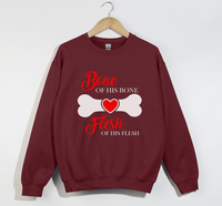 Load image into Gallery viewer, Bone Of His Bone, Flesh Of His Flesh – Christian Sweatshirt
