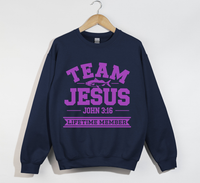 Load image into Gallery viewer, Team Jesus, Lifetime Member - Christian Sweatshirt