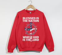Load image into Gallery viewer, Blessed Is The Nation Whose God Is The Lord - Christian Sweatshirt