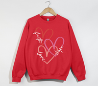 Load image into Gallery viewer, Faith Love Hope - Christian Sweatshirt
