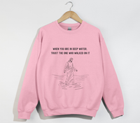 Load image into Gallery viewer, Jesus Walks On Water - Faith and Trust Sweatshirt
