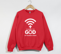 Load image into Gallery viewer, Connect To God, The Password Is Prayer - Christian Sweatshirt
