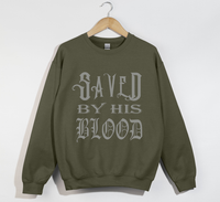 Load image into Gallery viewer, Saved By His Blood - Christian Sweatshirt