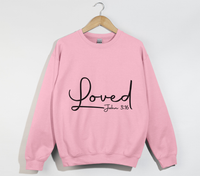 Load image into Gallery viewer, Loved - John 3:16 Christian Sweatshirt
