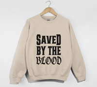 Load image into Gallery viewer, Saved By The Blood - Christian Sweatshirt
