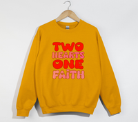 Load image into Gallery viewer, Two Hearts One Faith - Sweatshirt
