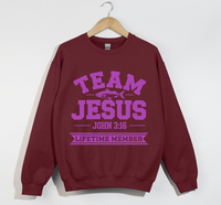 Load image into Gallery viewer, Team Jesus, Lifetime Member - Christian Sweatshirt