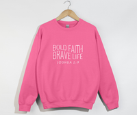 Load image into Gallery viewer, Bold Faith, Brave Life - Christian Sweatshirt