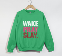 Load image into Gallery viewer, Wake Pray Slay - Christian Sweatshirt
