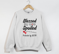 Load image into Gallery viewer, Blessed By God, Spoiled By My Husband - Wife Sweatshirt
