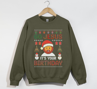 Load image into Gallery viewer, Go Jesus, It&#39;s Your Birthday - Christmas Sweatshirt
