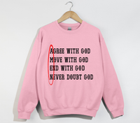 Load image into Gallery viewer, AMEN: Agree, Move, End, Never Doubt God - Christian Sweatshirt
