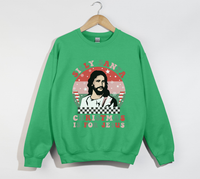 Load image into Gallery viewer, Silly Santa, Christmas Is For Jesus - Christian Sweatshirt
