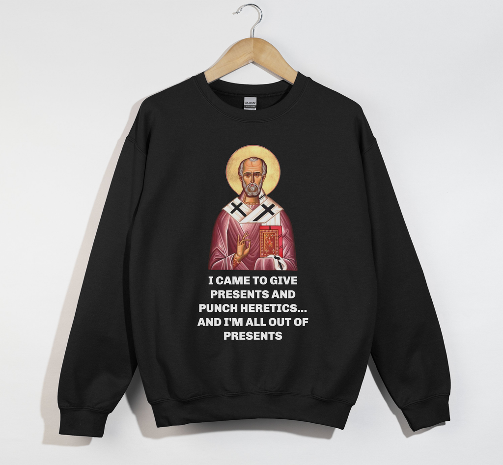 Saint Nicholas Funny Meme Print - Dark Unisex