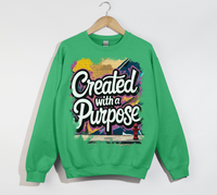 Load image into Gallery viewer, Created With A Purpose - Christian Sweatshirt