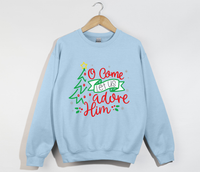 Load image into Gallery viewer, Oh Come Let Us Adore Him - Christmas Sweatshirt
