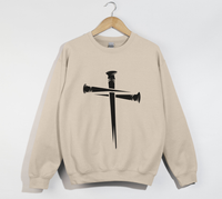 Load image into Gallery viewer, Nail Cross Design - Women&#39;s Light Sweatshirt
