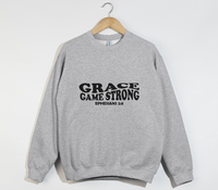 Load image into Gallery viewer, Grace Game Strong - Christian Sweatshirt
