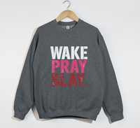 Load image into Gallery viewer, Wake Pray Slay - Christian Sweatshirt
