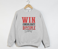 Load image into Gallery viewer, Win Consolidate Disciple Send - Christian Sweatshirt
